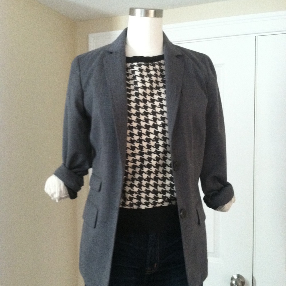 J.Crew Houndstooth Crewneck Sweater XS style#99124